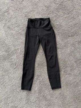 Lululemon Black Leggings with mesh detail